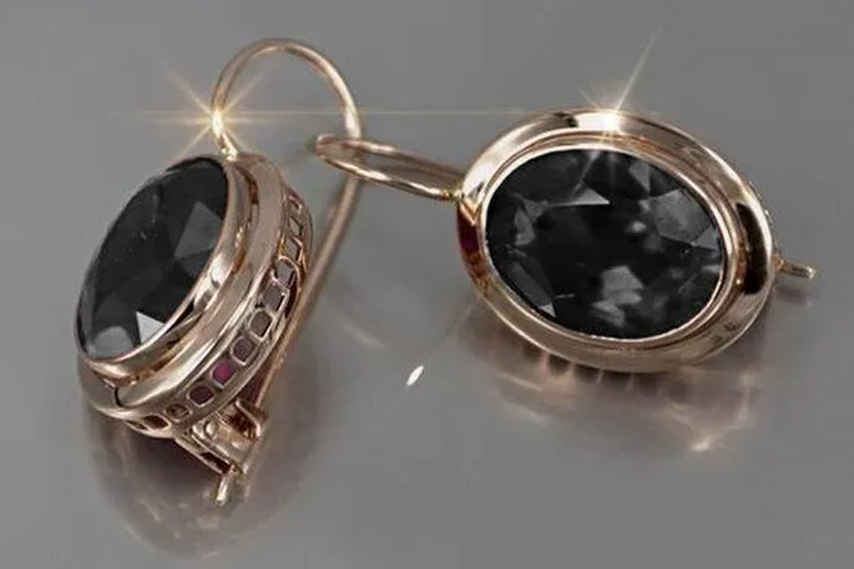 New Fashion 1 Pair Exquisite 1.25ct Round Cut Garnet Ruby Stud Earrings Casual 18 K Yellow Gold Earrings Banquet Jewelry Earrings for Women