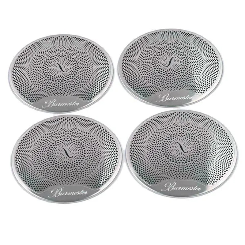 4Pcs Car Door Audio Speaker Decor Cover Loudspeaker 3D Trim Sticker for Mercedes Benz AMG C E Class W205 W213 GLC 2016 2017 Car Styling Accessories