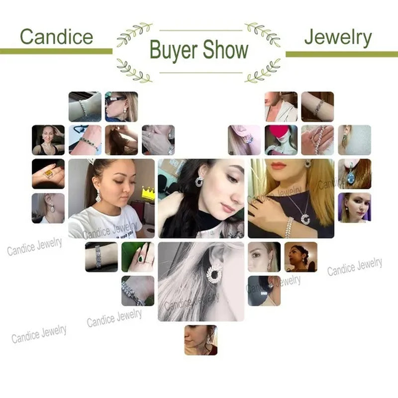 CANDICE African Gold Plating Hand-Inlay CZ Pendant Necklace and Earrings Gorgeous Dubai Women Wedding Party Tear Drop Jewelry Set with Red Crystal
