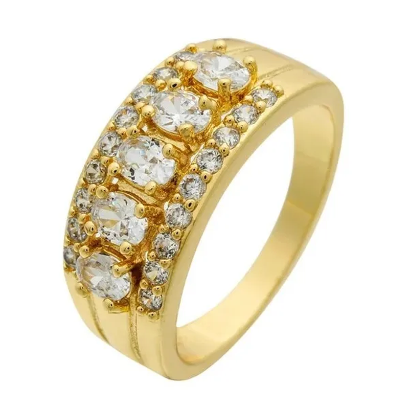Natural 2.95CT Ruby/Emerald/Sapphire/Alexandrite/White Diamond 14K Yellow Gold R