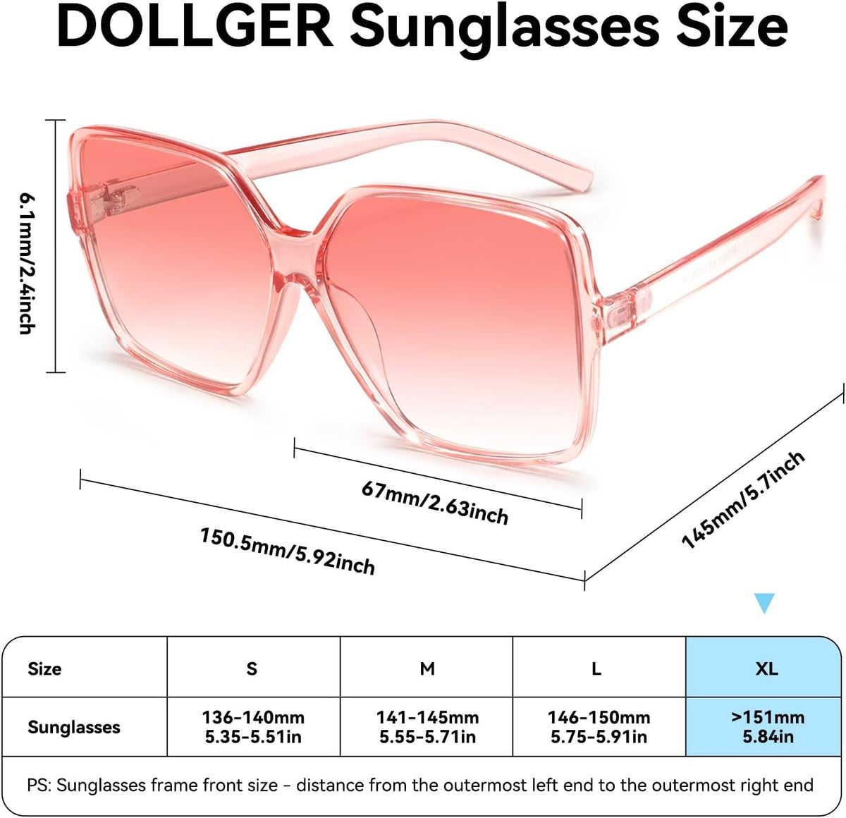 Oversized Square Sunglasses for Women Big Large Wide Fashion Shades for Men UV Protection Unisex
