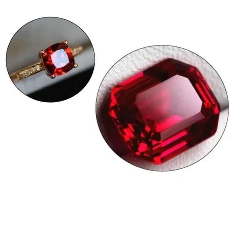 26.35CT Pigeon Blood Red Ruby 13x18MM Rectangle Cut AAAA+ Loose Gemstone Gifts