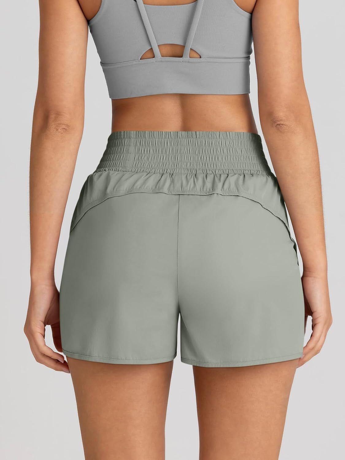 Womens Athletic Shorts High Waisted Running Shorts Gym Workout Shorts Casual Comfy Sport Shorts with Pockets 2025