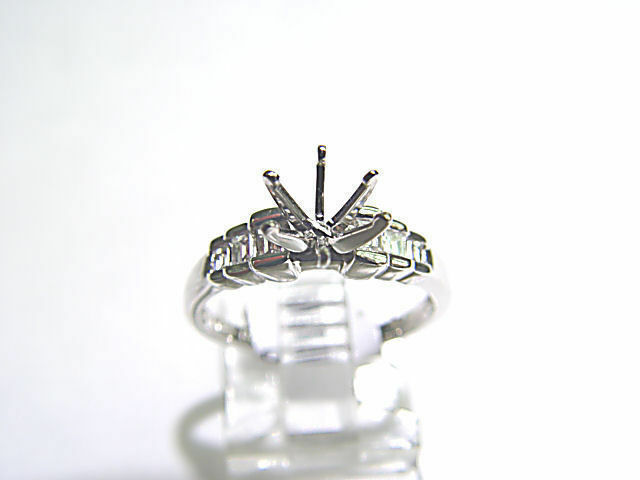 DIAMOND 6 BAGUETTE SHAPE SETTING 6 PRONG SET FOR A 8.3MM STONE