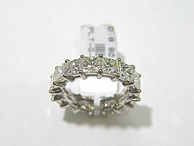 DIAMOND BAND 16 PRINCESS SHAPE DIAMOND ETERNITY BAND