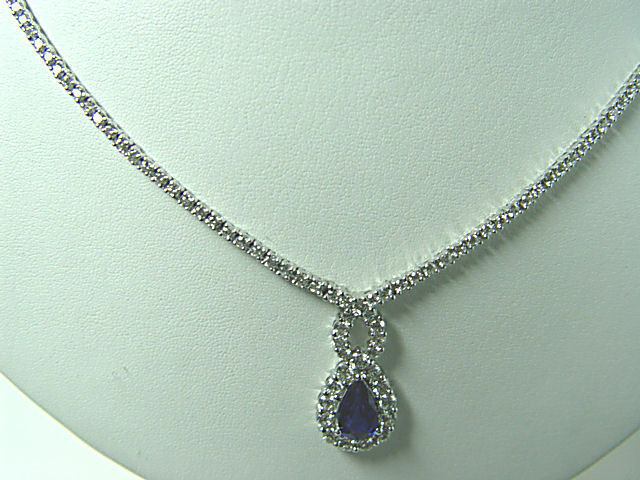 SAPPHIRE BLUE PEAR SHAPE 8.80X 4.80X 3.11MM DIAMOND ROUND