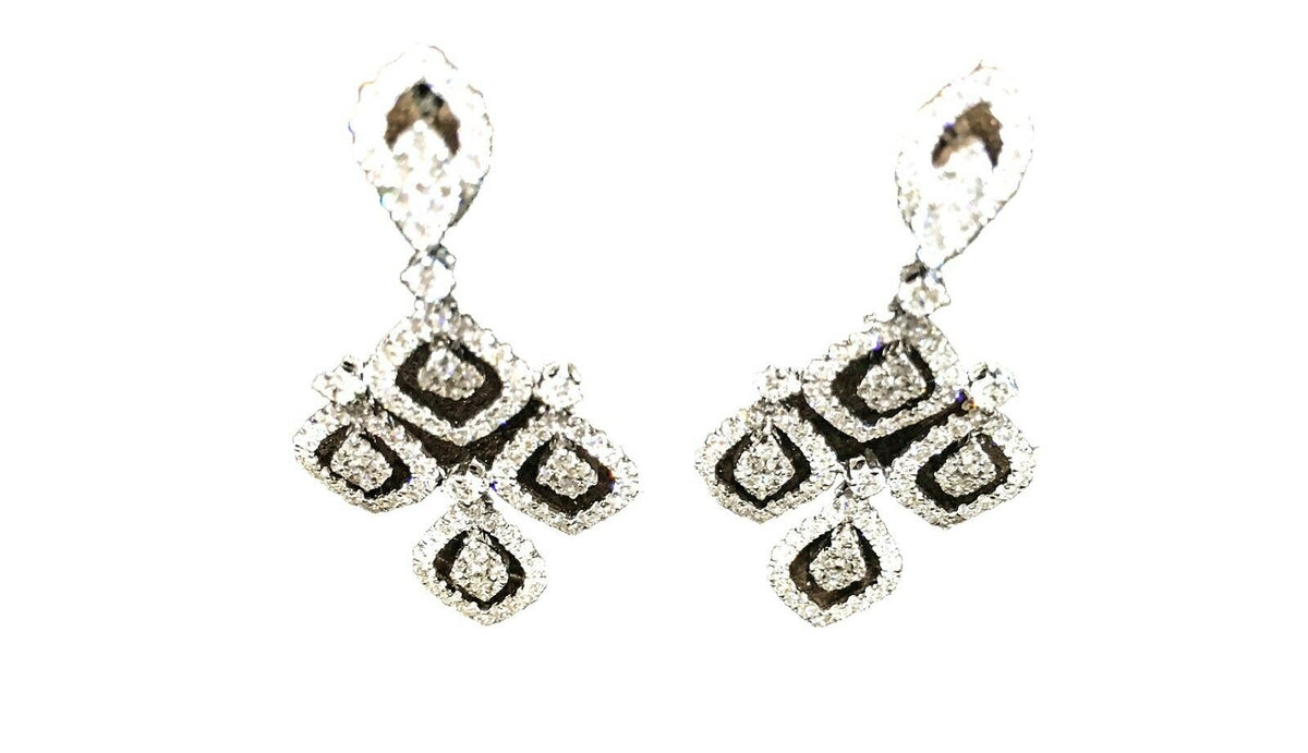 DIAMOND ROUND BRILLIANT SHAPE EARRING