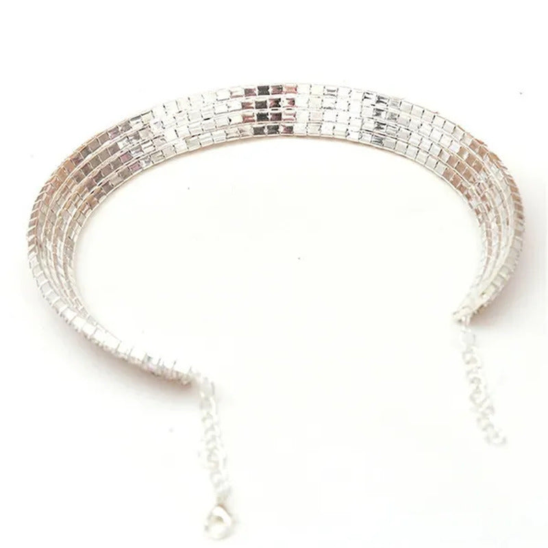 Best Valentine'S Day Gift! Hot Sale New Women Rhinestone Collar Necklace Choker
