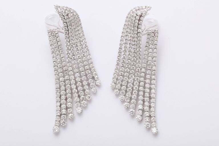 Diamond Dangle Earrings