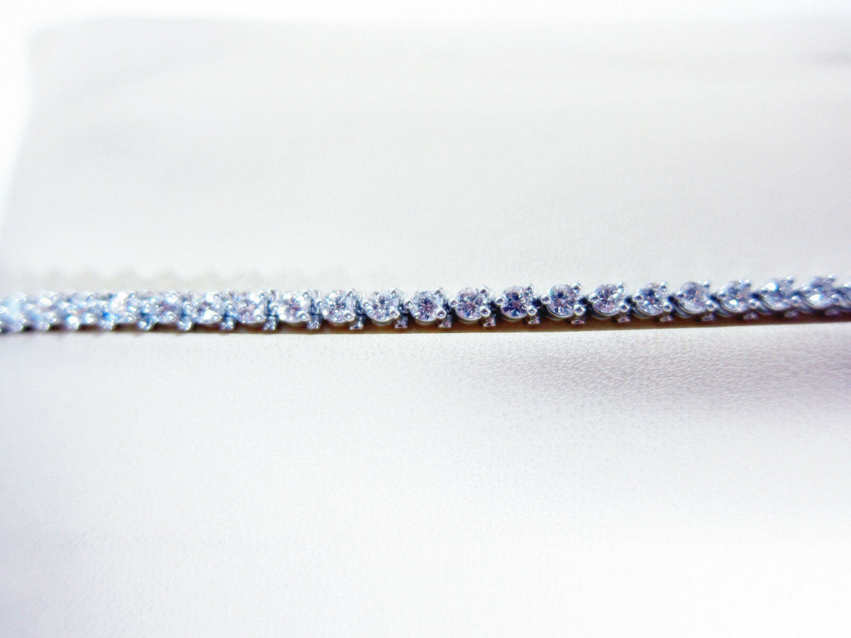 DIAMOND ROUND BRILLIANT SHAPE 3 PRONG SET TENNIS DIAMOND BRACELET