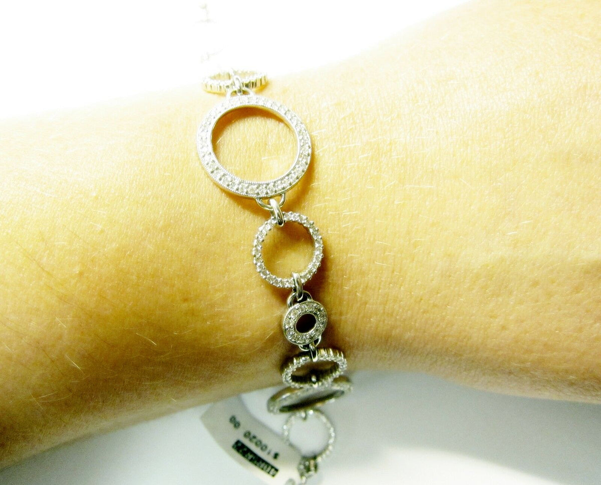 DIAMOND CIRCLE ITALIAN BRACELET ROUND BRILLIANT SHAPE DIAMOND BRACELET DIAMOND