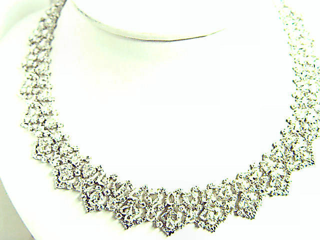 DIAMOND ROUND BRILLIANT SHAPE SPECIAL CUT ROSE SHAPE MULTI SIZE PEAR NECKLACE