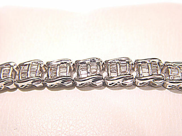 BAGUETTE SHAPE DIAMOND CHANNEL SET DIAMOND BRACELET DIAMOND TENNIS BRACELET CUFF