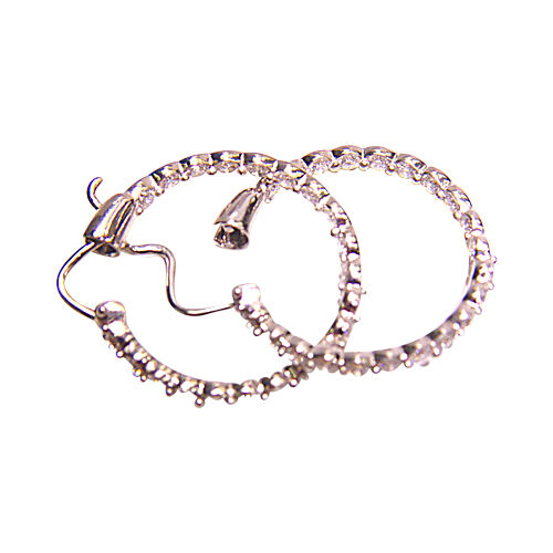 DIAMOND 42 ROUND BR SHAPE INSIDE OUTSIDE HOOP SINGLE P