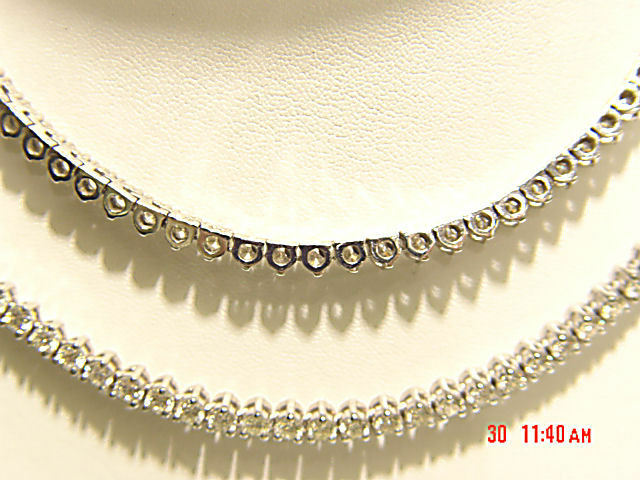 DIAMOND ROUND BRILLIANT SHAPE LONG NECKLACE UNISEX