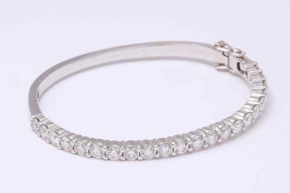 Diamond Bangle for 6 inch wrist