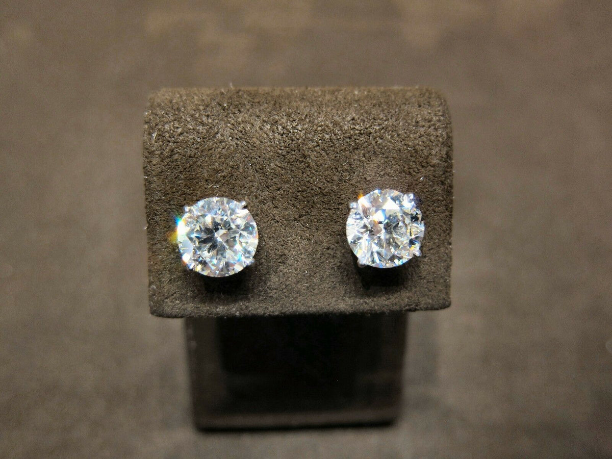 DIAMOND STUD EARRING 4.05 CT TOTAL WEIGHT EARRING