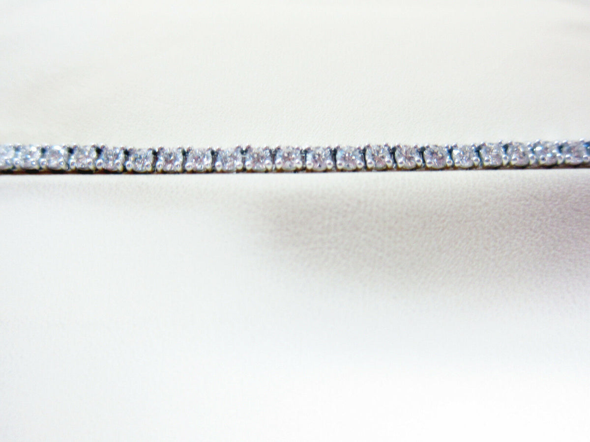 DIAMOND ROUND BRILLIANT SHAPE 4 PRONG SET TENNIS DIAMOND BRACELET