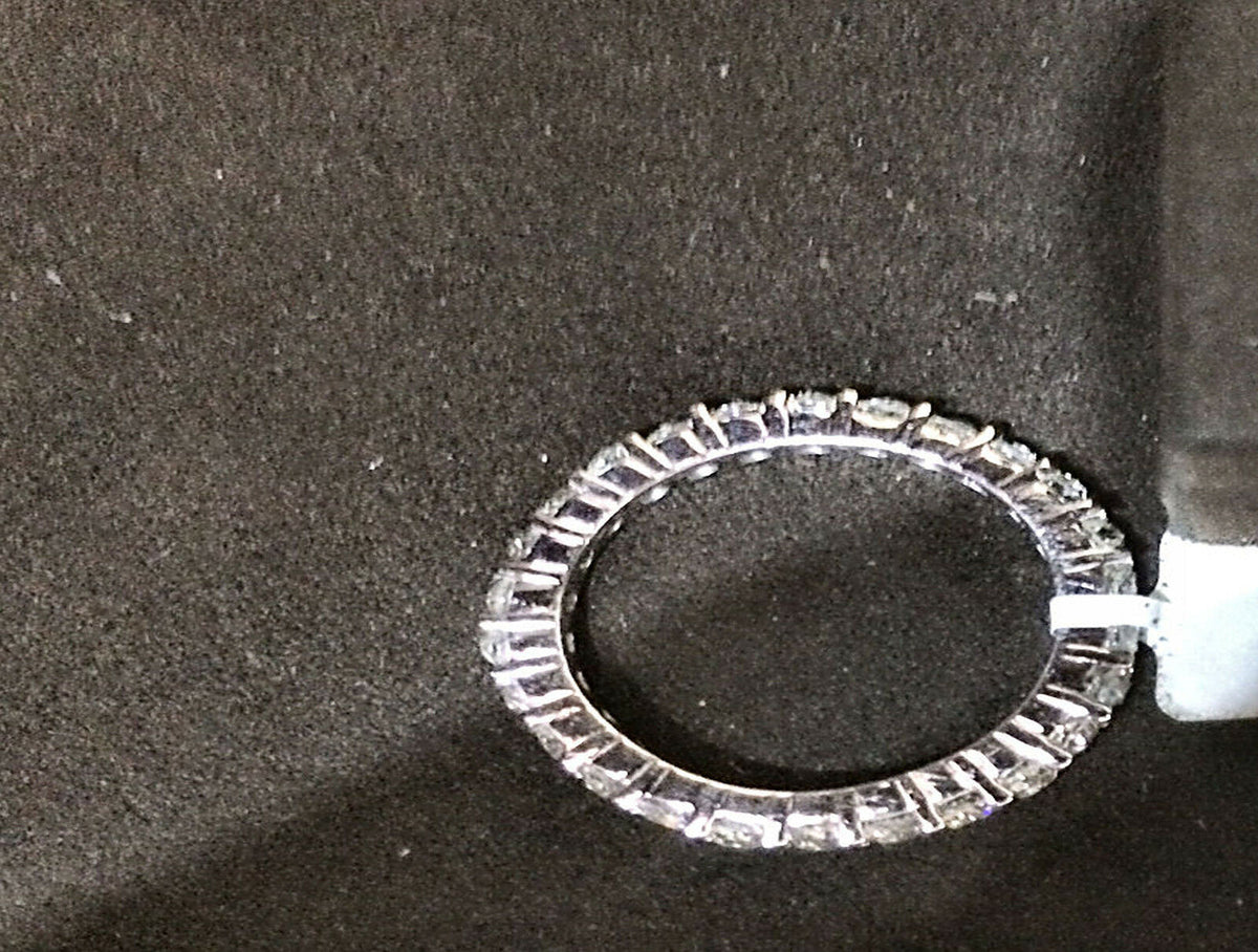 DIAMOND EUROPEAN SHAPE ETERNITY BAND DIAMOND SET COMFORTABLE DIAMOND BAND