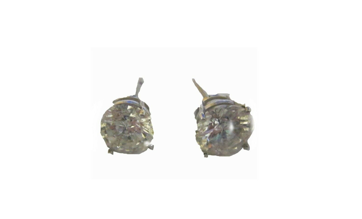 5.15 CT DIAMOND ROUND BRILLIANT SHAPE STUD EARRING CERTIFIED DIAMOND EARRING