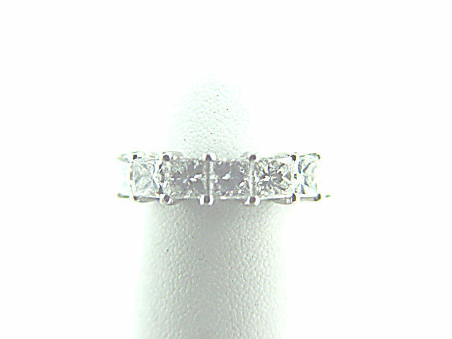 DIAMOND 17 PRINCESS SHAPE ETERNITY SET COMMON PRONG SET DIAMOND ANNIVERSARY