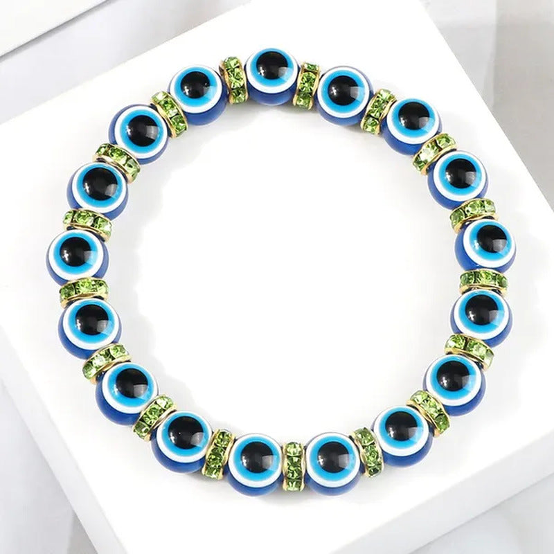 New Fashion Crystal Turkish Lucky Evil Eye Bracelets Blue Evil Eye Bead Bracelet