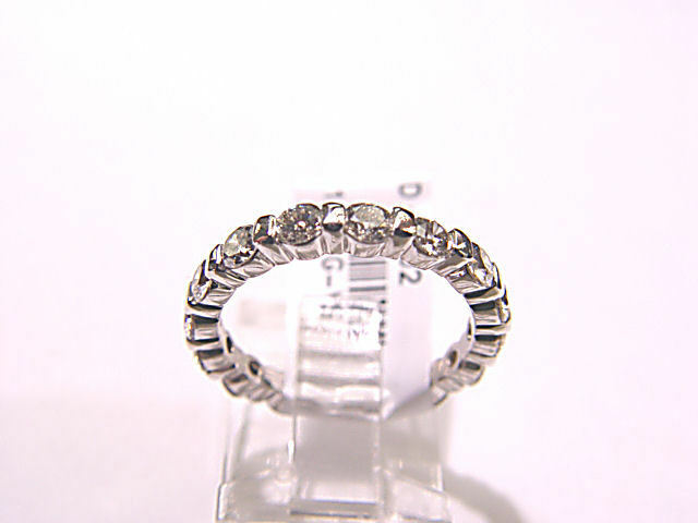 16 ROUND BRILLIANT DIAMOND COMMON BAR SET ETERNITY DIAMOND BAND ANNIVERSARY BAND