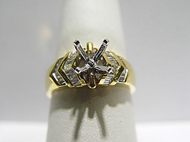 DIAMOND BAGUETTE SET CHANNEL SET SETTING 4 PRONG