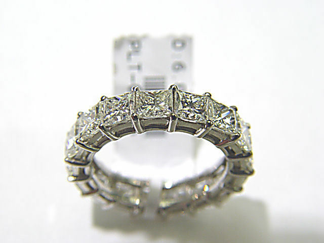 DIAMOND ETERNITY BAND 17 PRINCESS SHAPE DIAMOND ETERNITY BAND