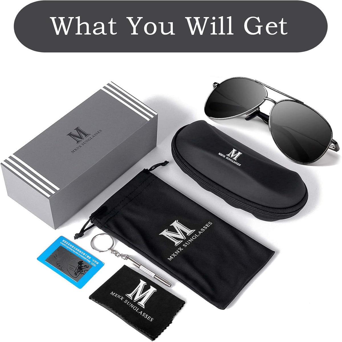 Aviator Sunglasses for Men Polarized Women UV Protection Lightweight Driving Fishing Sports Unisex Glasses MX208