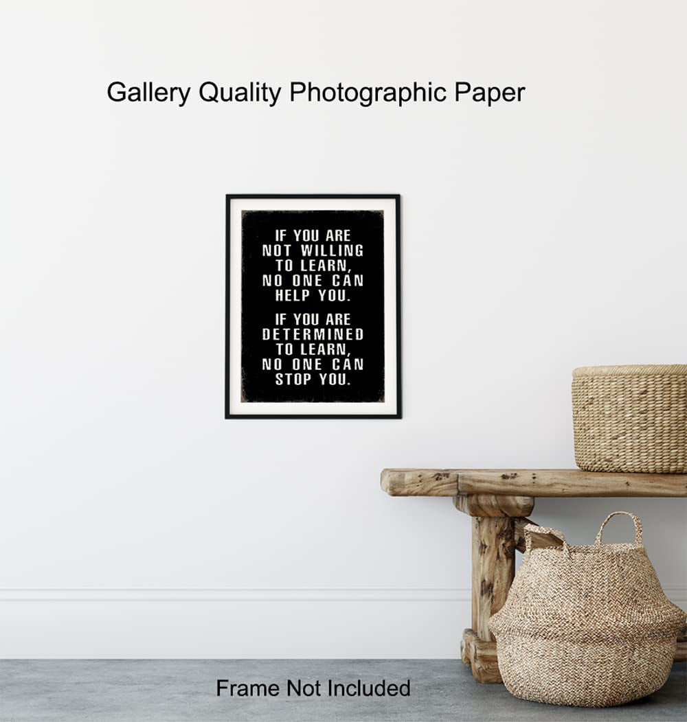 Motivational Wall Art - Office Wall Art & Decor Motivational Poster - Positive Quotes Wall Decor - Encouragement Gifts - Positive Sayings for Wall Decor - Entrepreneur Wall Art - Inspirational Quotes