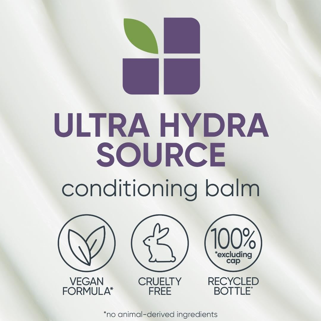 Biolage Ultra Hydra Source Conditioner - Intensely Conditions & Replenishes, for Very Dry, Thick, Coarse Hair, with Micro-Dosed with Cupuaรงu Butter & Salicylic Acid, Packaging May Vary