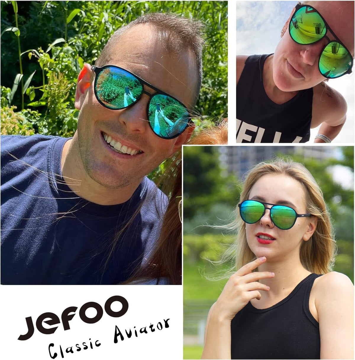 Polarized Aviator Sunglasses for Women Men Retro Trendy Sports Sunglasses for Outdoor UV400 Protection