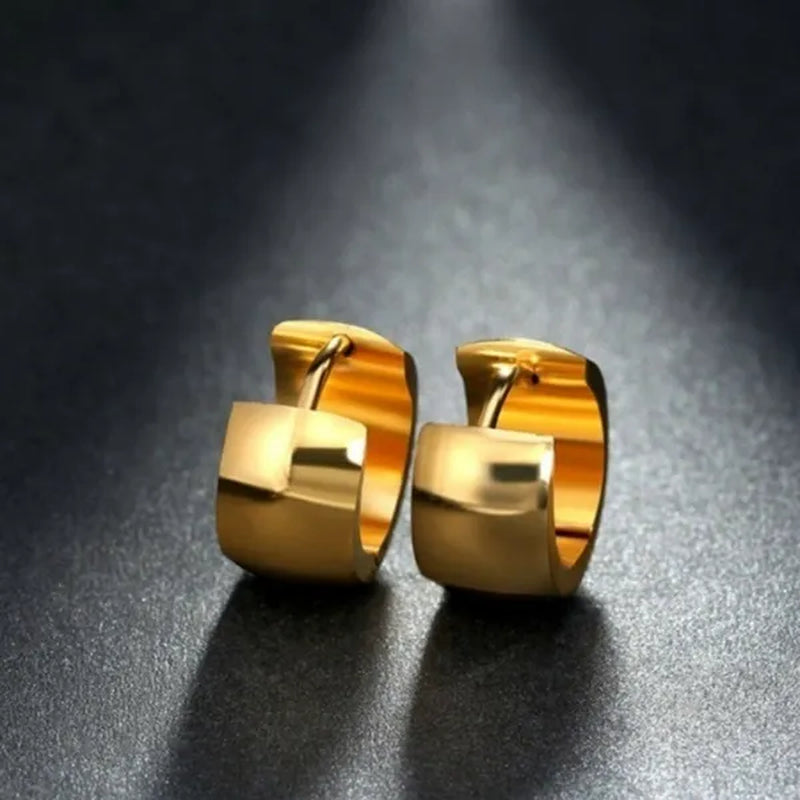 18K Solid Yellow Gold Plated White Gold Drop Dangle Earrings for Women Jewelry