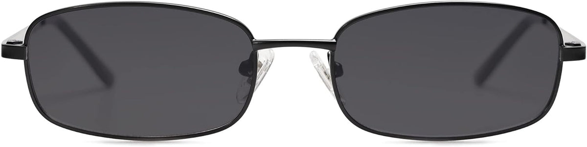 Small Y2k Narrow Rectangle Sunglasses Womens Mens Retro 80s 90s UV400 Sunnies SJ1187