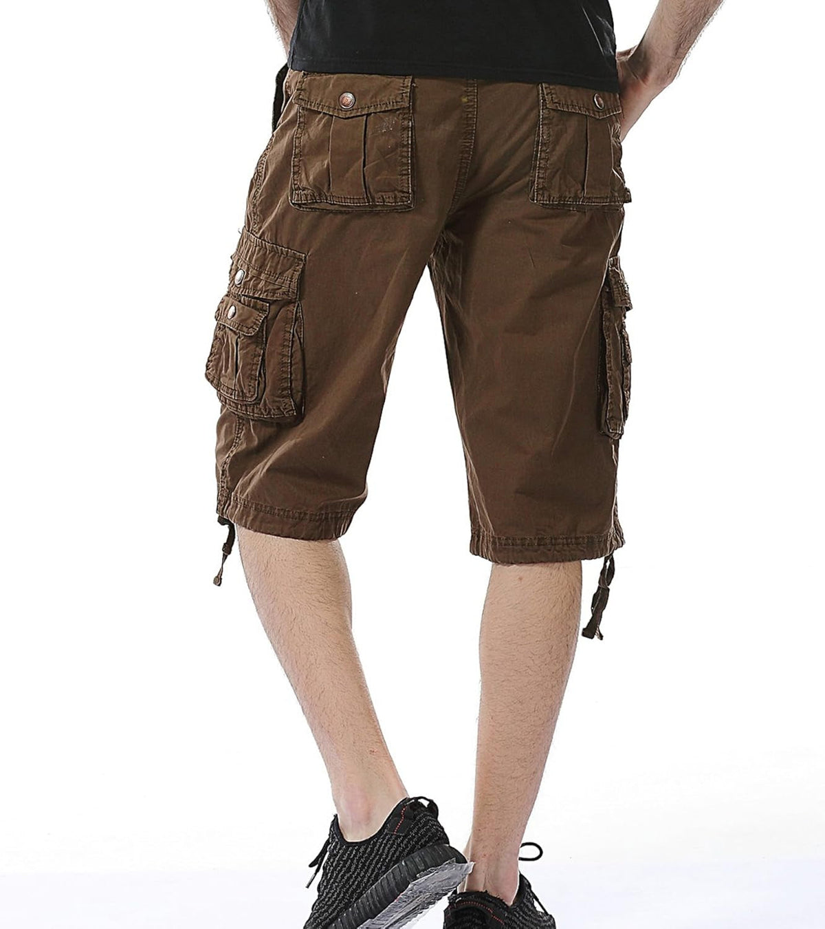 Mens Cargo Shorts Cotton Relaxed Fit Camouflage Camo Cargo Short