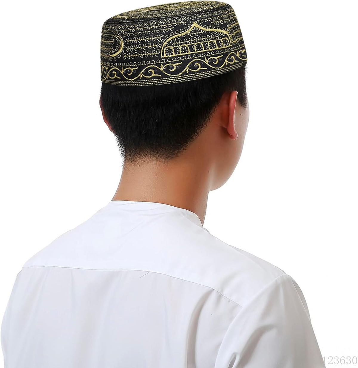 Muslim Prayer Hat for Men Worship Hat Islamic Muslim Prayer Hats Cap Beanie Headwear for Ramadan Eid