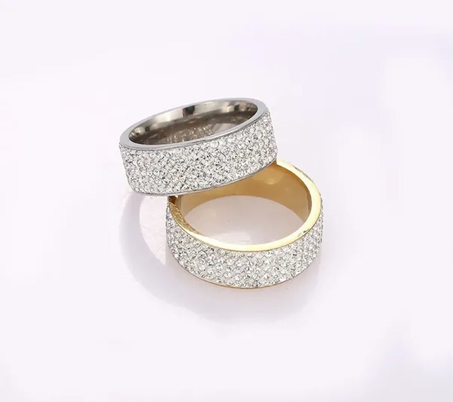 Vojo Hot Sale White Sapphire Diamond Wedding Band Rings Engagement Anniversary Party Jewelry gift