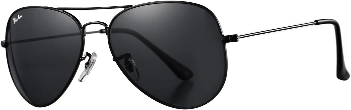 Classic Aviator Sunglasses for Men Women 100% Real Glass Lens