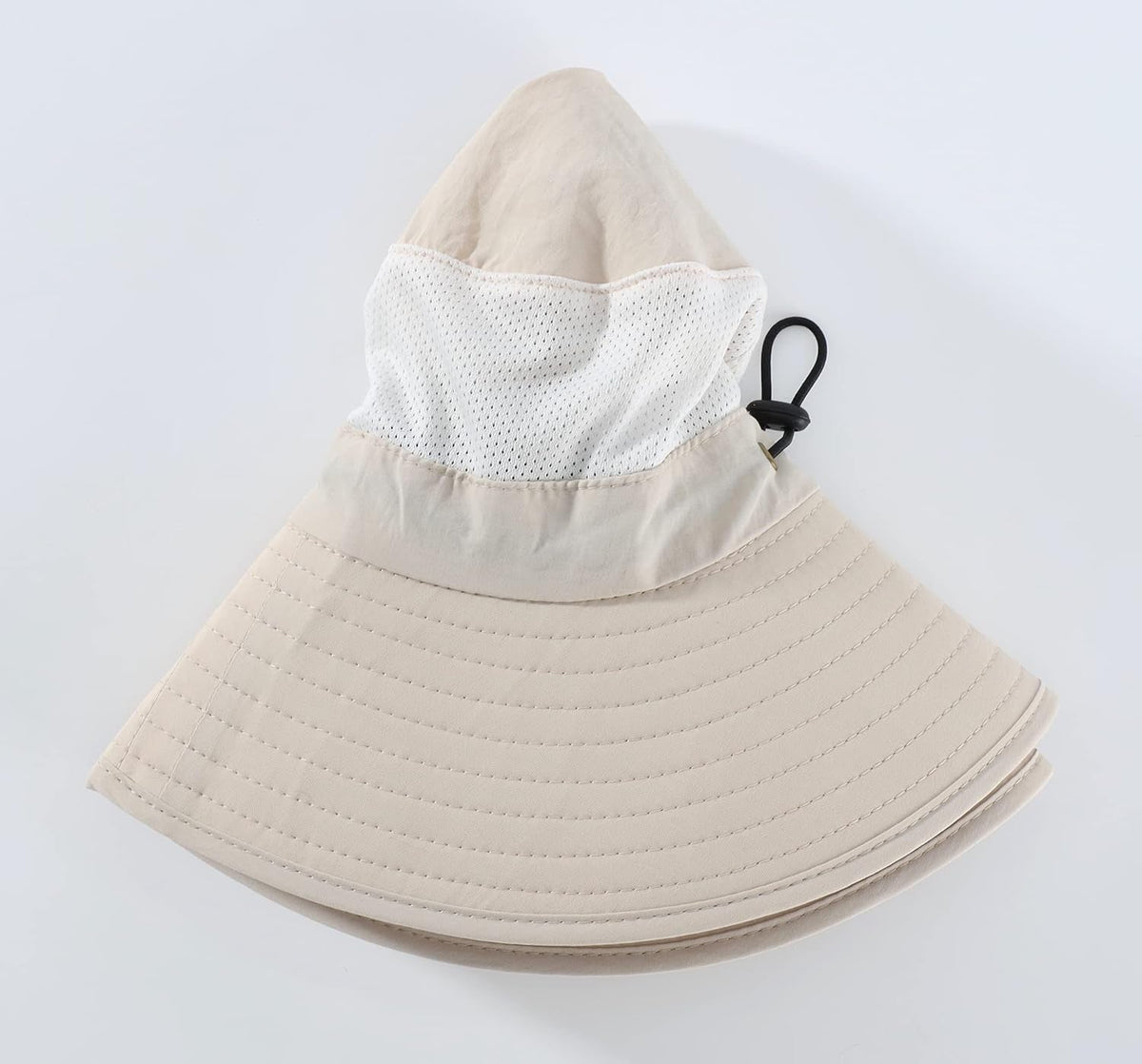 Outdoor UPF50+ Mesh Sun Hat Wide Brim Fishing Hat with Neck Flap Sun Hat for Men Women