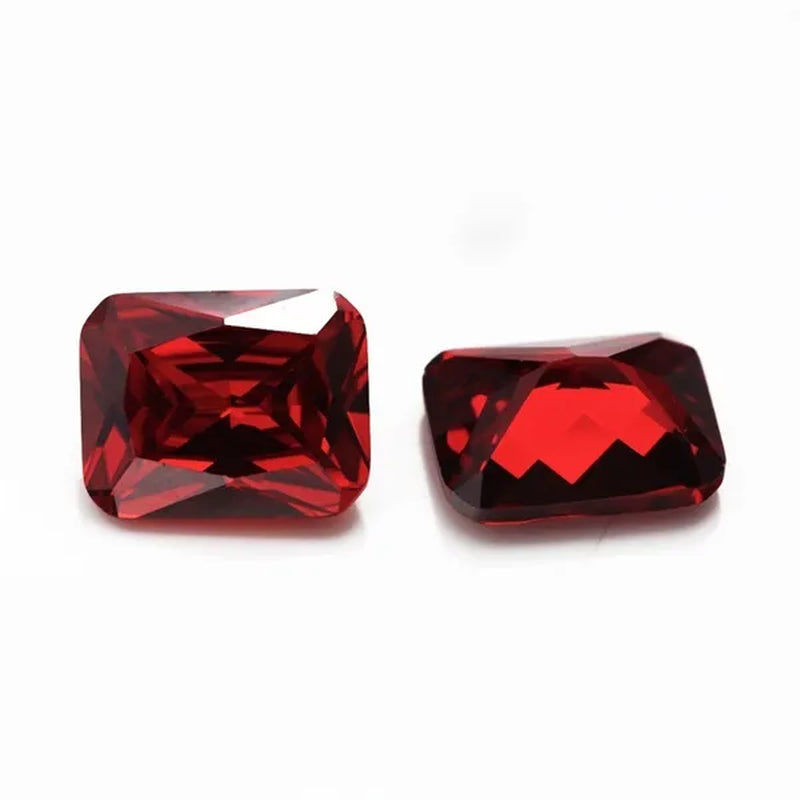 Unheated 10.00 Cts Natural Mined 10mmx12mm Sri-Lanka Ruby Emerald Rectangle Cut VVS Gem