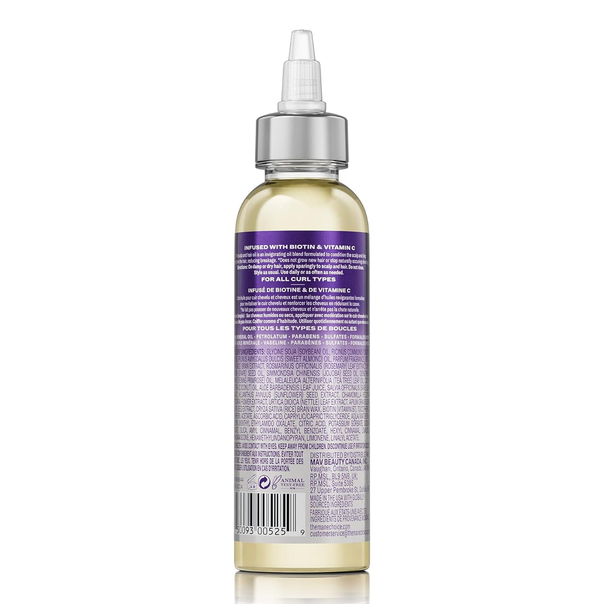 Alpha Multi-Vitamin Scalp Hair Growth Oil, 4 Fl Oz, 1 Pack, Nourishing Scalp Oil with Biotin, Vitamin C, Rosemary, Rice Extract, Jojoba, Tea Tree & Castor Oil, Lightweight & Non-Greasy