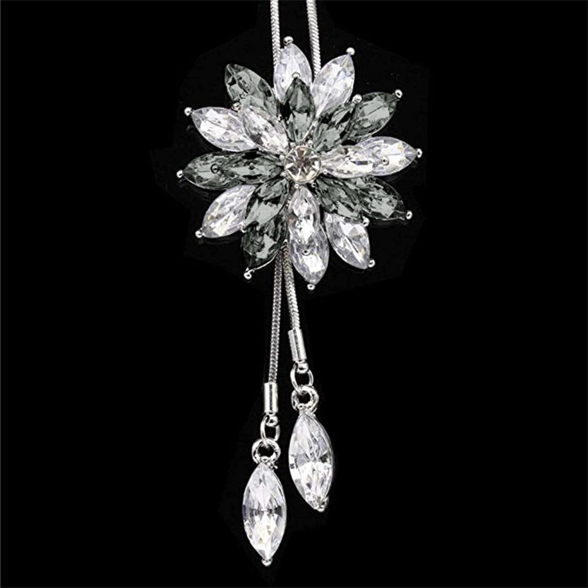 Clearance Deals MOM Letter Pendant Womens Charm Engagement Crystal Rhinestone Necklace Jewelry Gift by Zyooh (C-Gray)