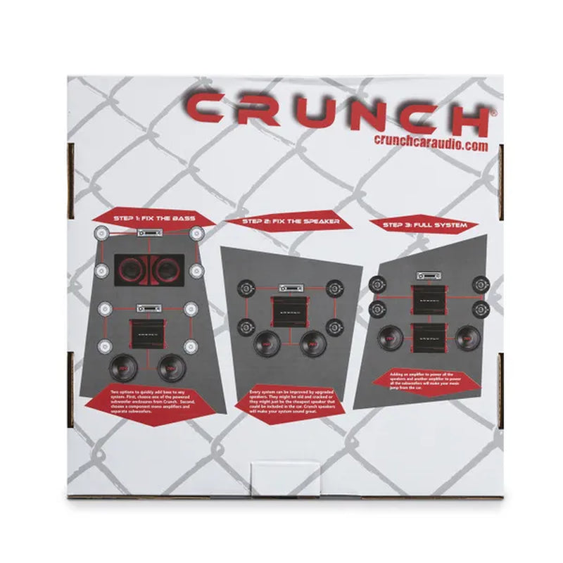 Crunch 2 Channel 1000 Watt Amp A/B Class Car Audio Stereo Amplifier | PX-1000.2