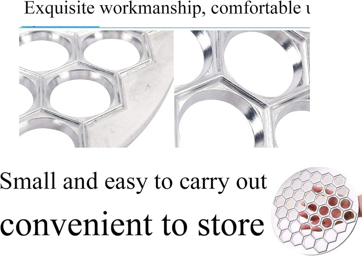 Russian Ravioli Maker Dumplings Mold, Russian Dumplings Maker,Pelmeni Metal Mold - Meat Dumplings - Saves the Dumpling Makers a Lot of Time and Bring Great Family Fun,Must-Have Item in All Kitchens.