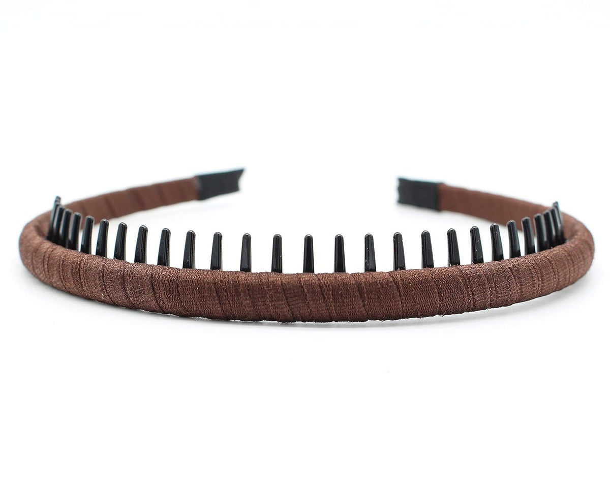 Fashion Hair Accessories Hair Band Headbands for Women/Girls Non-Slip Hairband Comfy Hair Hoop Resin Teeth Comb (4 Colors)