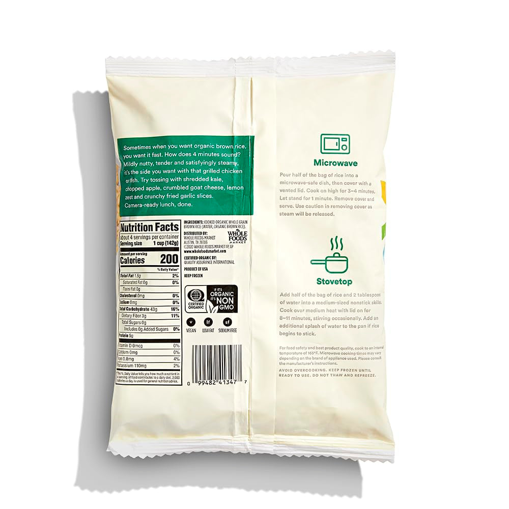 , Rice Brown Whole Grain Organic, 20 Ounce