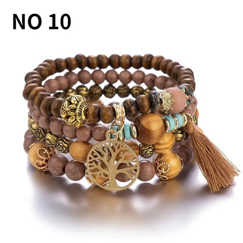 Multi-layer Beaded Bracelets for Women