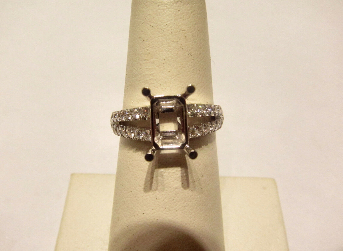 DIAMOND 36 STONE ROUND BRILLIANT SPLIT SETTING ENGAGEMENT SETTING RING DIAMOND