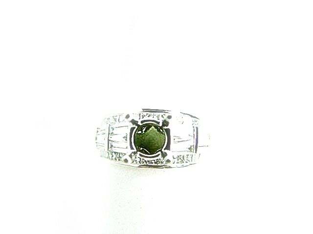 DIAMOND PRINCESS BAGUETTE SETTING 4 PRONG SET FOR 1.50 CT DIAMOND CENTER RING